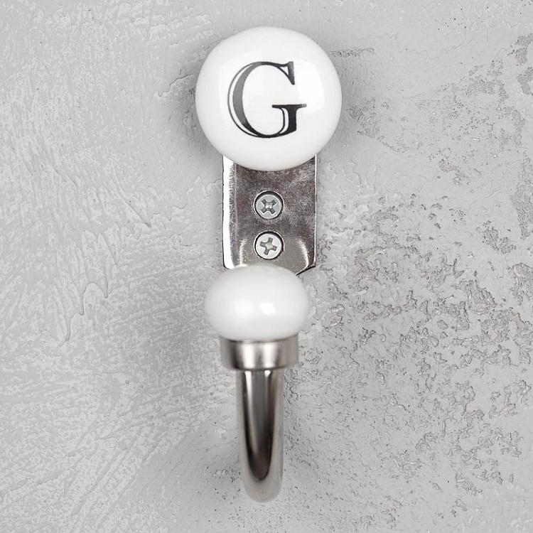Однорожковый крючок с буквой G Alphabet Hook G
