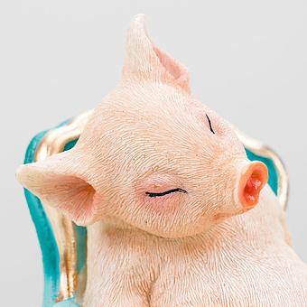 Статуэтка Pig On Armchair - ракурс 5