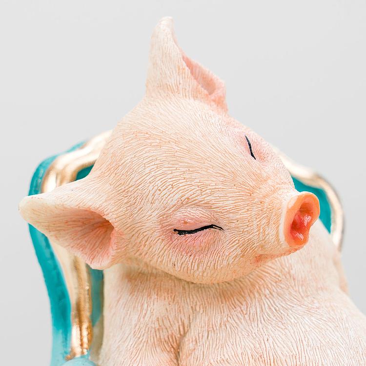 Статуэтка Pig On Armchair - ракурс 5