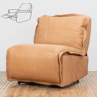 Кресло-реклайнер Steven Compact Recliner Chair натуральная кожа Freehand Tipped Camel