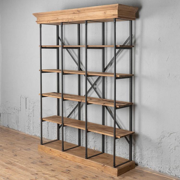 Стеллаж из кедра и железа Cedar And Iron Shelf