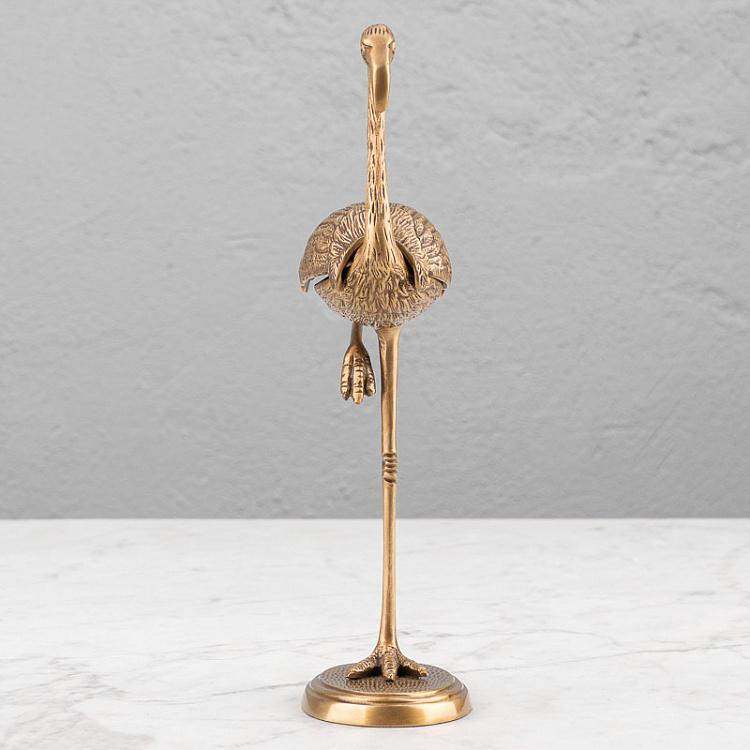 Латунная статуэтка-шкатулка Фламинго Brass Flamingo