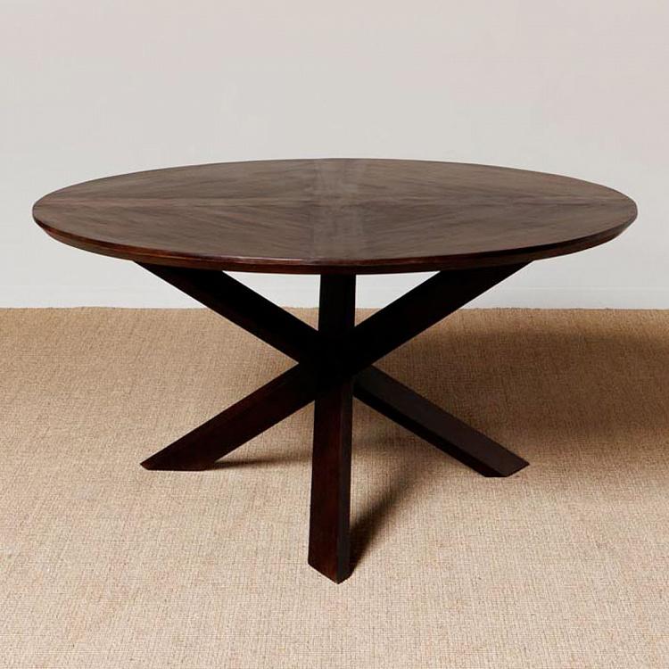 Круглый обеденный стол Серина Dining Table Cross Feet Serina