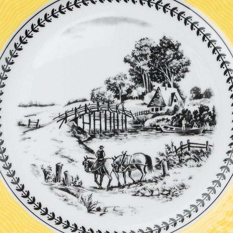 Обеденная тарелка Пейзанские мотивы Village Dining Plate