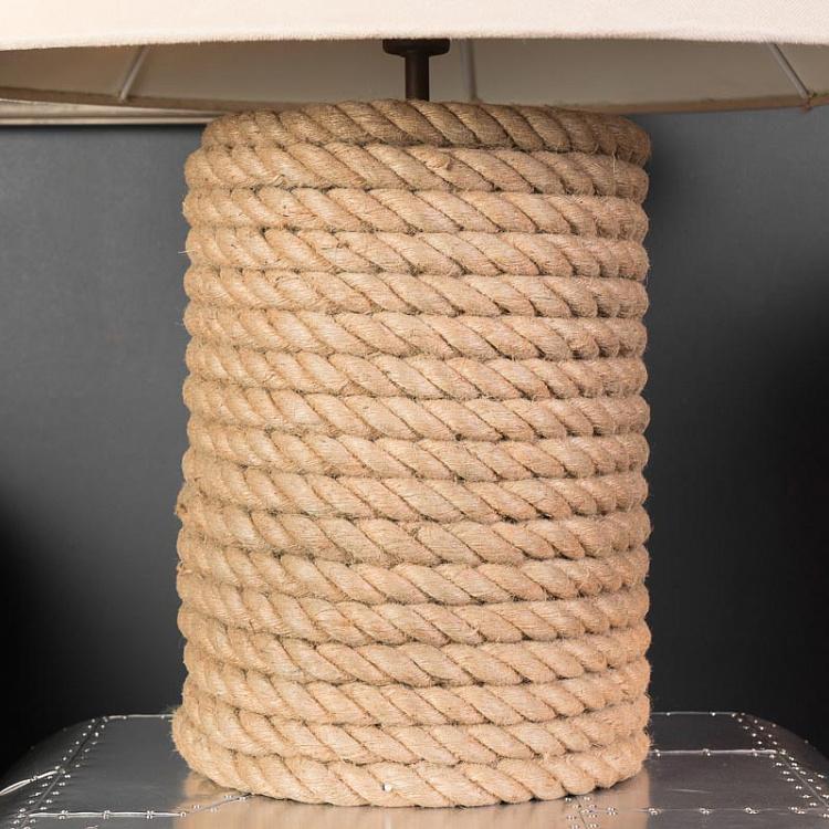 Rope base deals table lamp