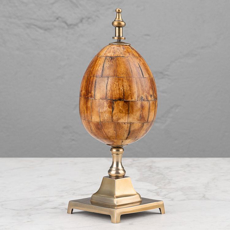 Статуэтка Костяное яйцо на подставке Decorative Bone Egg On Stand