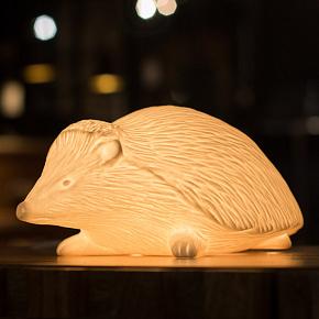 Porcelain Hedgehog Lamp