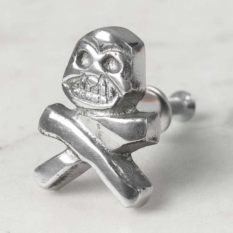 Мебельная ручка Череп с костями Skull Knob