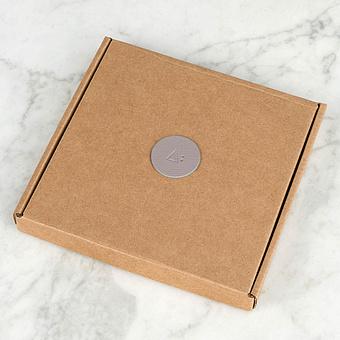 Набор из 5-ти подставок под стаканы Set Of 5 Round Coasters натуральная кожа Smoky