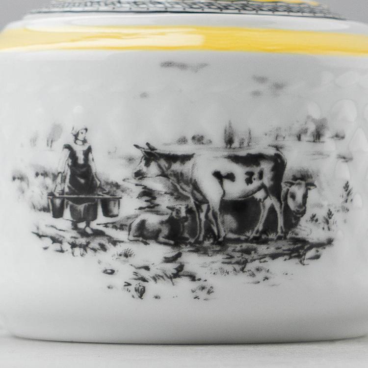 Сахарница Пейзанские мотивы Village Sugar Bowl