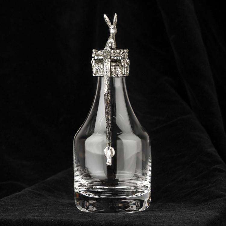 Бутылка для уксуса с оловянным кроликом Vinegar Bottle With Pewter Rabbit