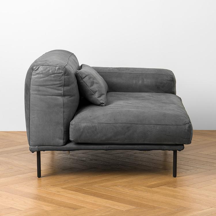 Угловой модульный кожаный диван Студио Studio Group Leather