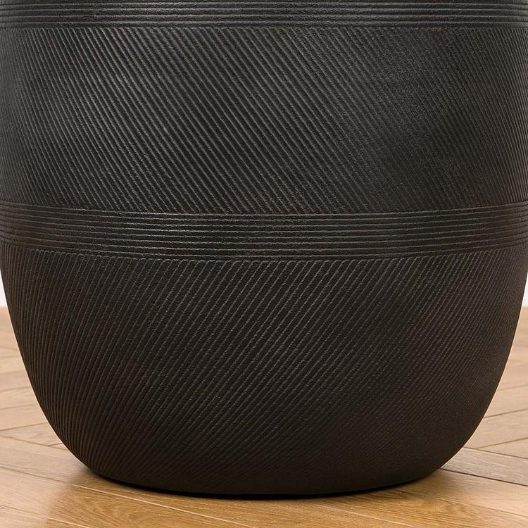 Кашпо Ergo Graphics Tall Bowl Pot Graphite Large - ракурс 4