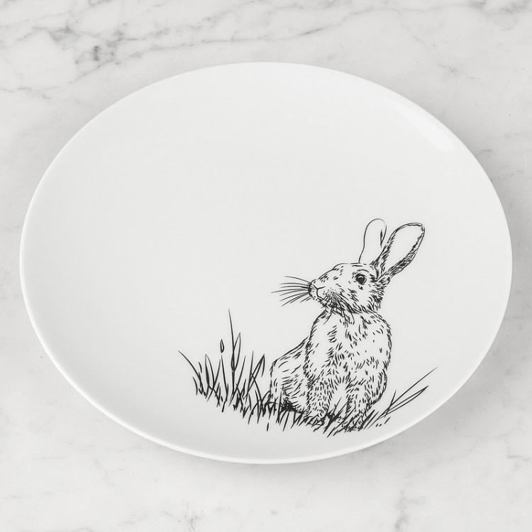 Hare In The Meadow Plate