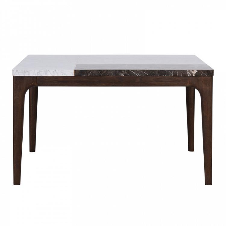 Квадратный обеденный стол Стоунпит, тёмно-коричневые ножки F310 Stonepiet Square Dining Table, Brushed Dark Brown Oak