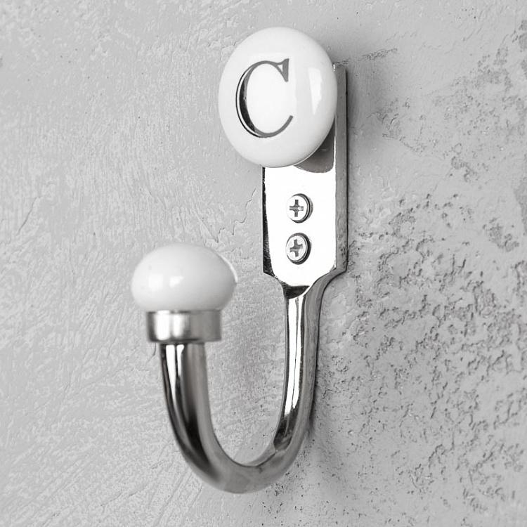 Однорожковый крючок с буквой C Alphabet Hook C