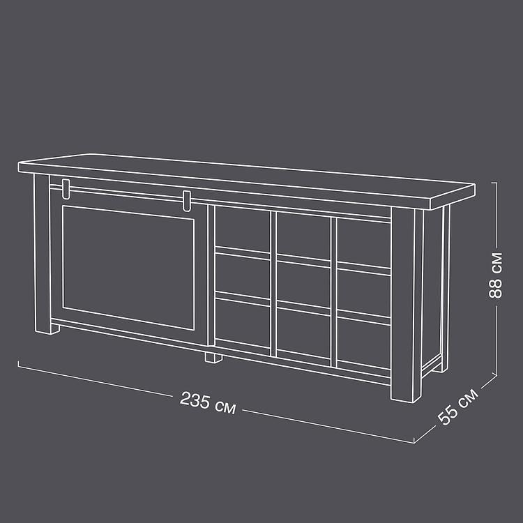 Комод Karelia Sliding Door Buffet DB - ракурс 18