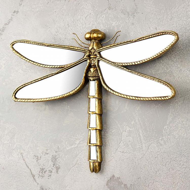 Настенное украшение с зеркалами Стрекоза Dragonfly Wall Deco With Mirrors