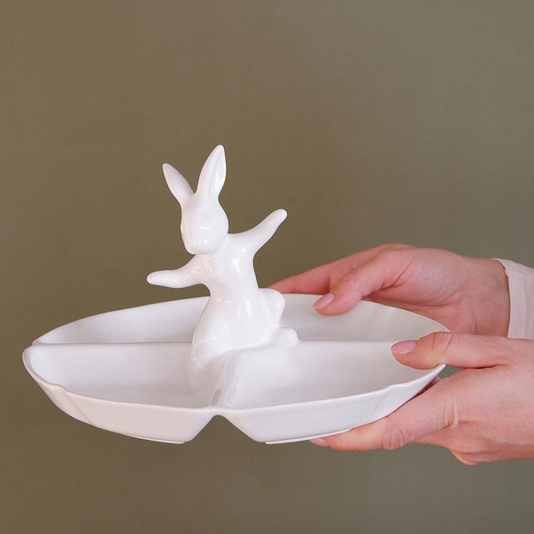Менажница Кролик-озорник Serving Dish Naughty Rabbit