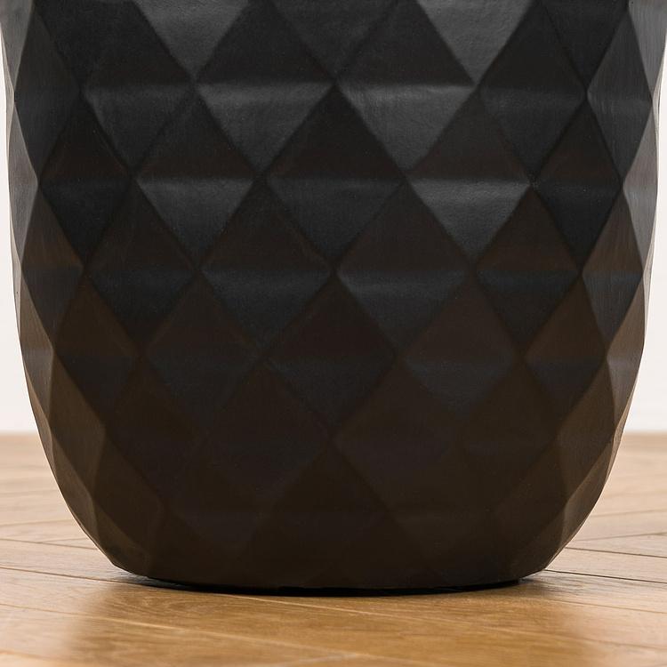 Кашпо Ergo Diamond Bowl Pot Anthracite Small - ракурс 4