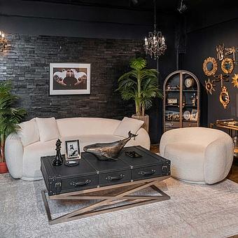 Кресло Gloria Armchair искусственный мех Ecru Tedy Boucle - ракурс 12