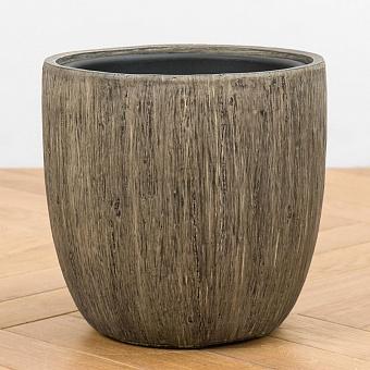 Effectory Wood Bowl Pot White Oak Medium