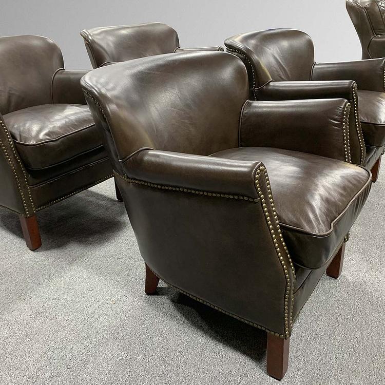 Кресло Academic Chair RM натуральная кожа Antique Master - ракурс 3