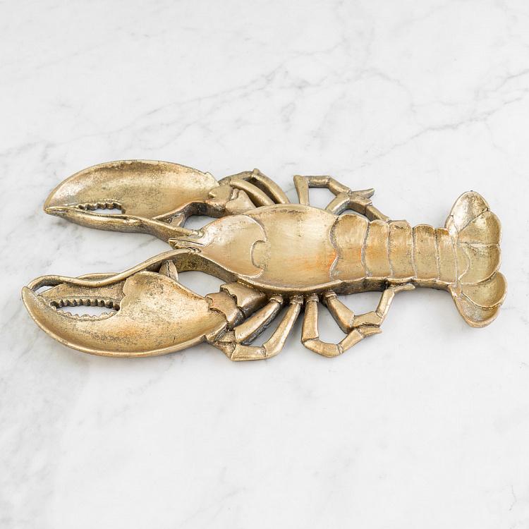 Подставка для мелочей и украшений Золотистый лобстер Golden Lobster Tray