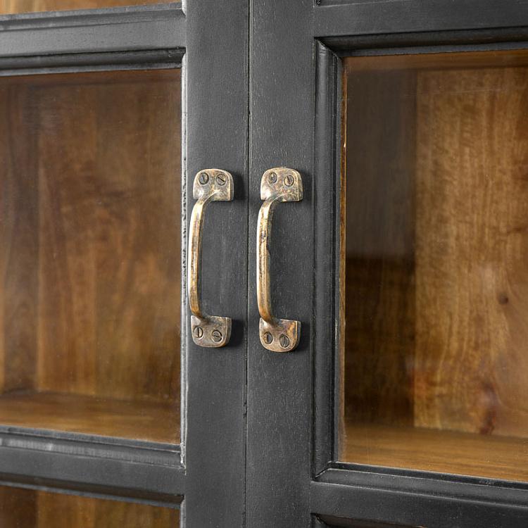 Сервант с деревянными дверцами Орьяк Auriac Glass Cabinet With Wooden Doors
