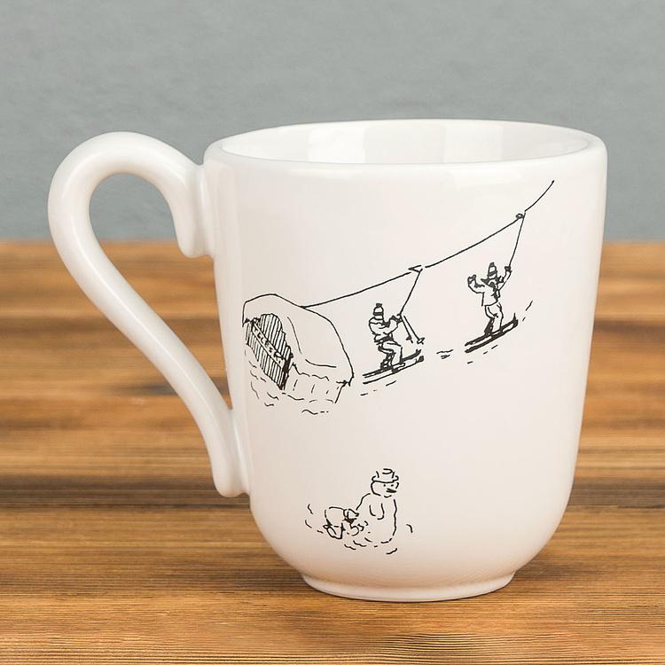 Набор из трёх кружек Горнолыжное путешествие Set Of 3 Mugs Ski Trip