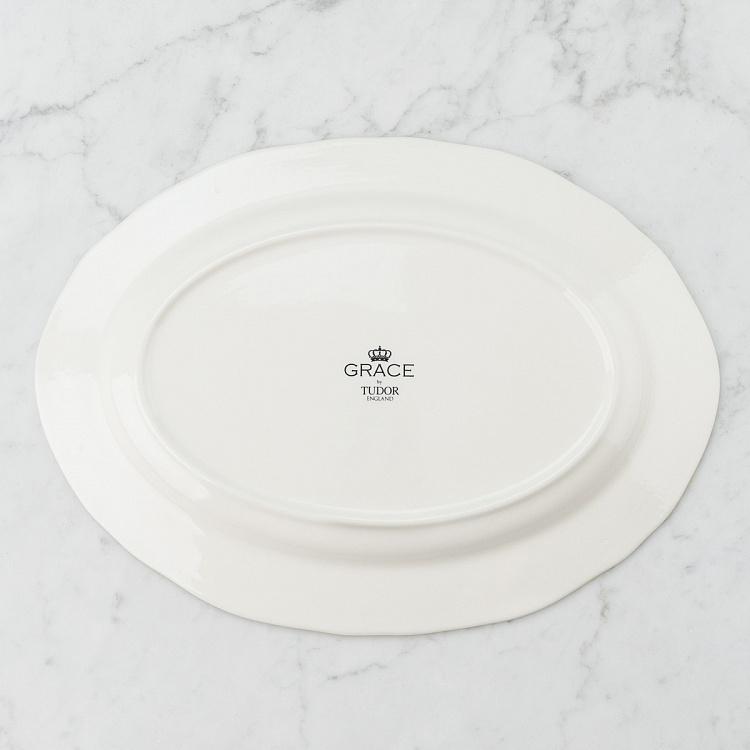 Овальная сервировочная тарелка Безмятежный, L Halcyon Oval Serving Plate Large