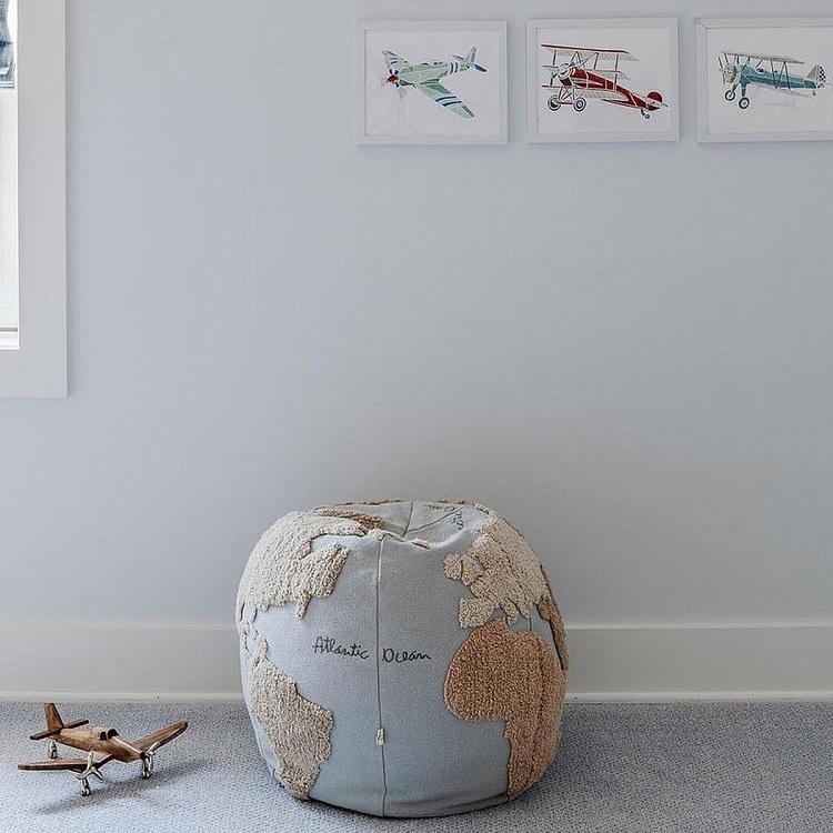 Декоративный пуф Карта мира World Map Pouf