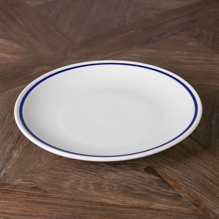 Обеденная тарелка Синяя полоска, S Filo Blue Dinner Plate Small