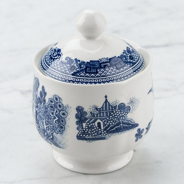 Сахарница Голубая ива Blue Willow Sugar Bowl