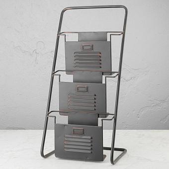 Газетница Newspaper Holder On Stand 3 Shelves