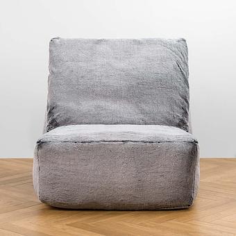 Кресло Lomfy Chair искусственный мех Grizzly Grey - ракурс 2
