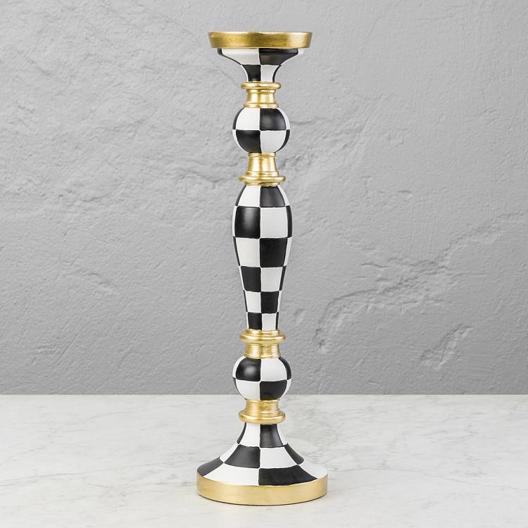 Клетчатый подсвечник, M Checkered Candlestick Medium