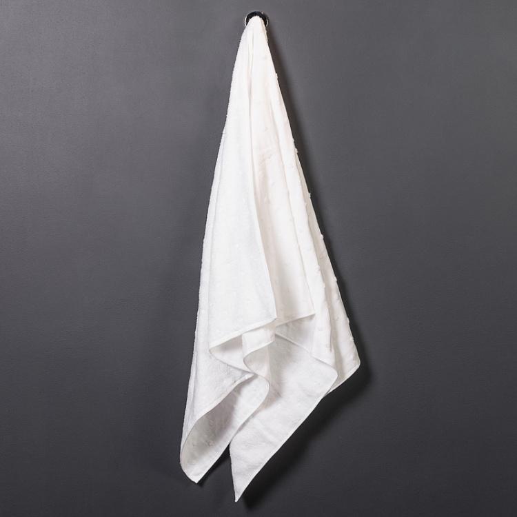 Белое банное полотенце, 70x140&nbsp;см Zero Twist Gauze Dot Bath Towel White 70x140&nbsp;cm