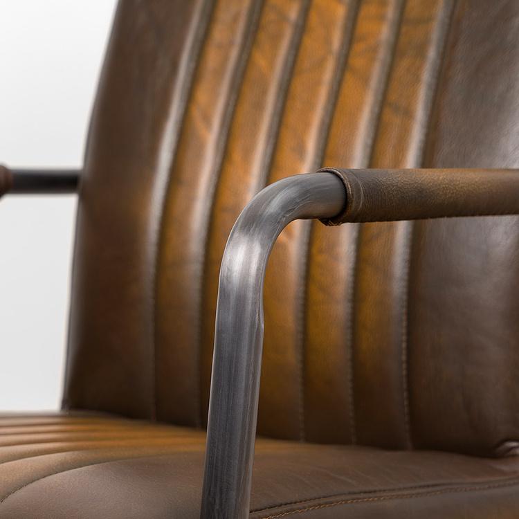 Стул Malaga Chair D натуральная кожа Rotten Brown - ракурс 8