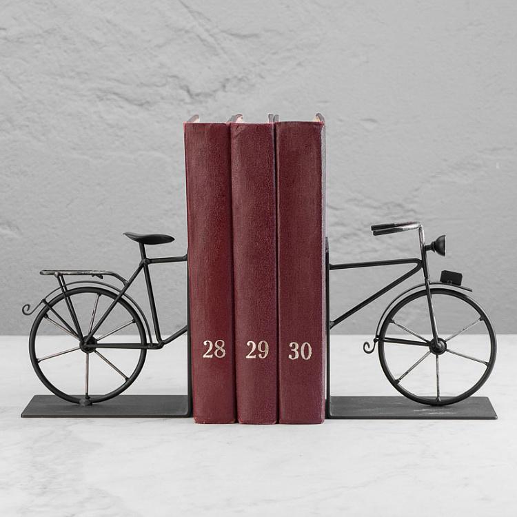 Набор из двух держателей для книг Велосипед Bookend Bike