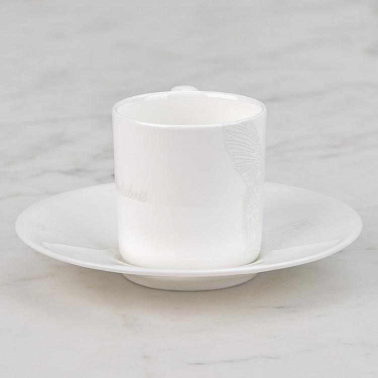 Кофейная пара Белое на Белом Bianco And Bianco Coffee Cup And Saucer