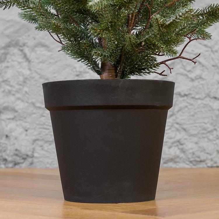 Искусственная заснеженная новогодняя ёлка в кашпо, 125 см Frost-Covered Christmas Tree In Pot 125 cm