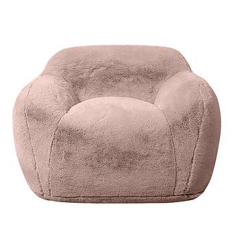 Кресло Snug Chair искусственный мех Big Bear Pink - ракурс 2