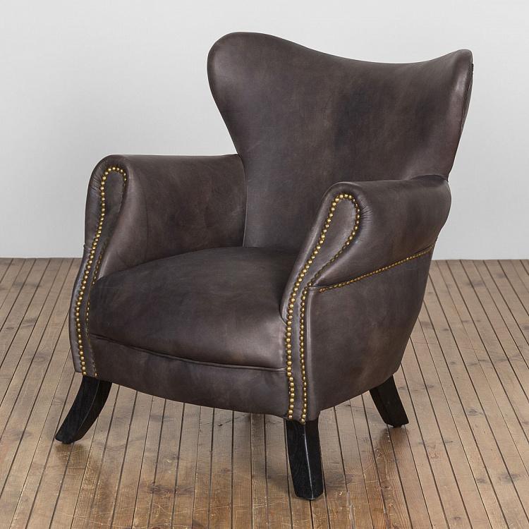 Scholar Armchair, Black Wood