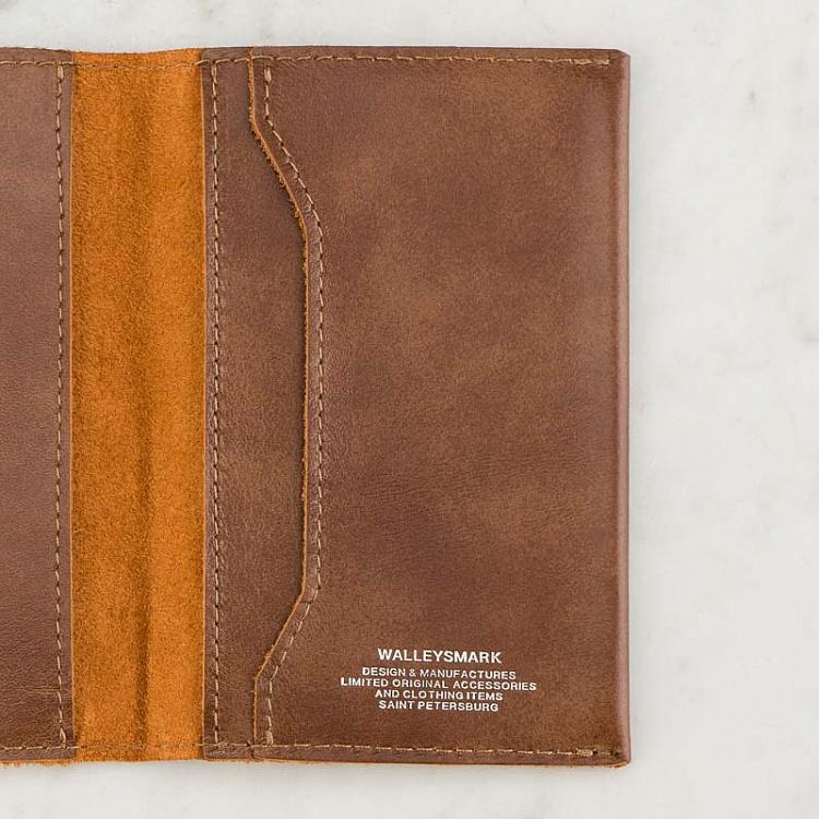 Песочно-коричневая кожаная обложка для паспорта Passport Cover, Sabbia