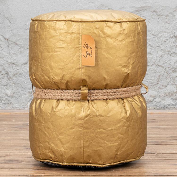 Золотой пуфик Куронн Couronnes Footstool Gold