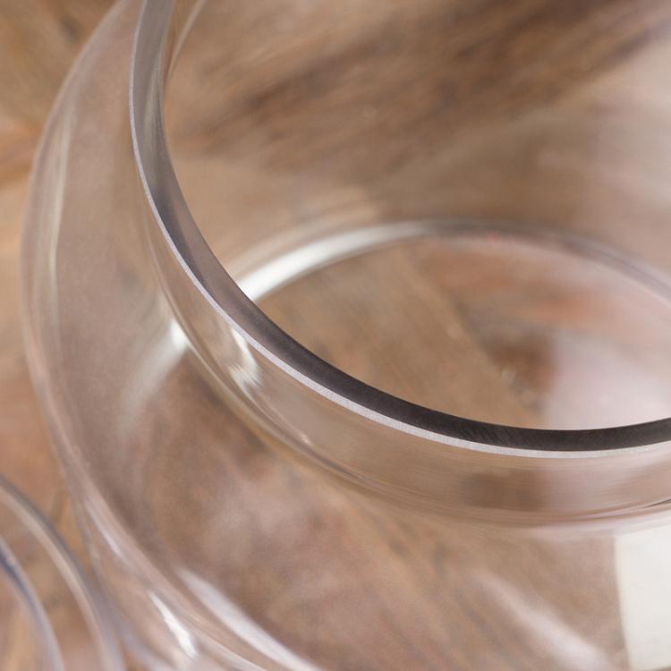 Стеклянная ёмкость для хранения, M Glass Vase With Straight Handle Medium