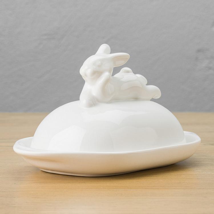 Маслёнка с кроликом Rabbit Butter Dish