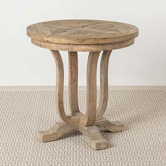 Прикроватный столик Louis Lamp Table Round вяз Elm Brown