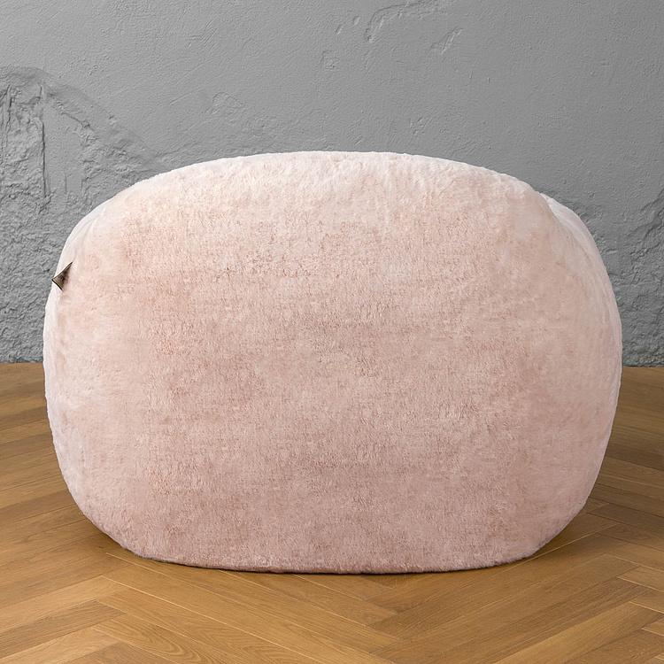 Кресло Snug Chair искусственный мех Big Bear Pink - ракурс 4